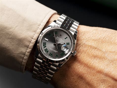 rolex datejust 36 wimbledon replica review|rolex datejust 126234 silver.